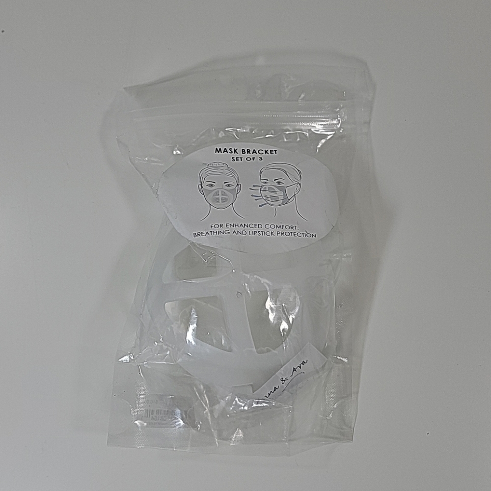 Anna & Ava Mask Bracket Set of 3 clear